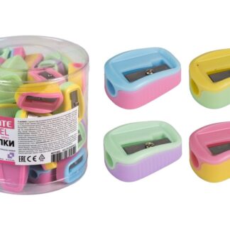 Точилка deVENTE Pastel 1 отв, без контейнера, пластмассовая в пластиковой тубе